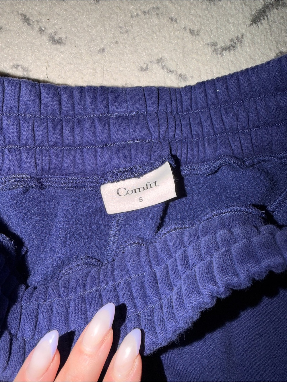 Comfrt Navy Blue Hoodie & Sweatpants size small Set - Picture 9 of 9